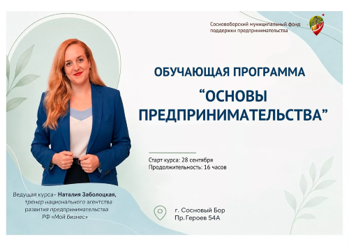 Обучающая программа «Основы предпринимательства».